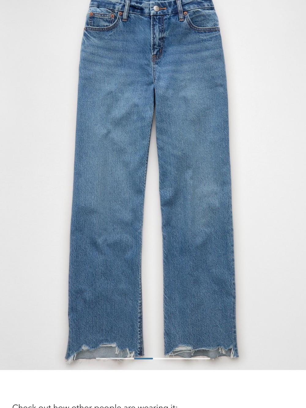 American Eagle Outfitters Light Blue High-Rise Flare Jeans
